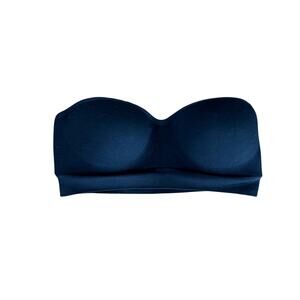 NWOT Auden Bandeau Bra Black Strapless Women's Size Small